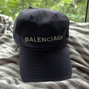Balenciaga Unisex Navy Hat Cap